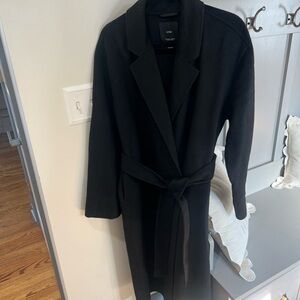 Mango Handmade Black Coat